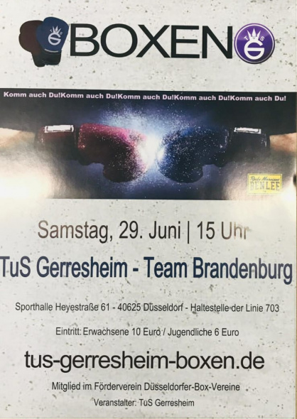 Boxveranstaltung bei TuS Gerresheim
